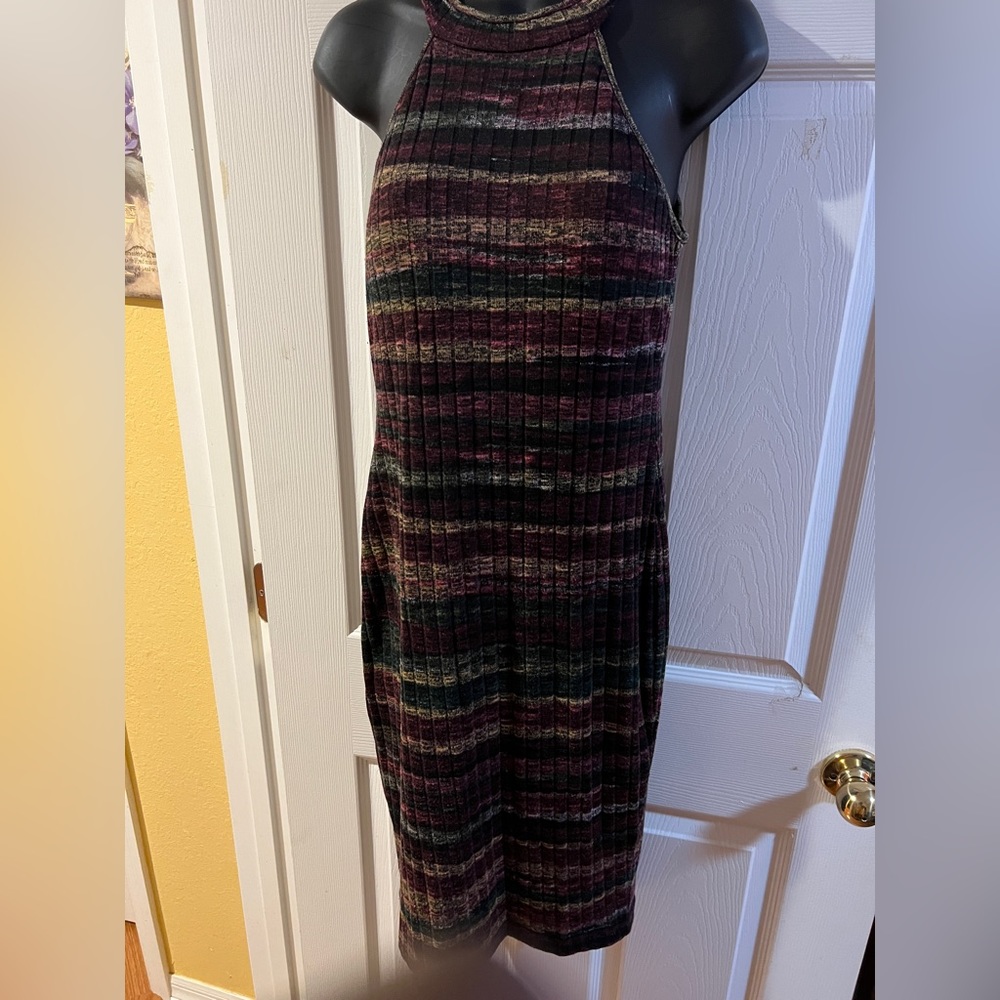 Racer back sweater dress
